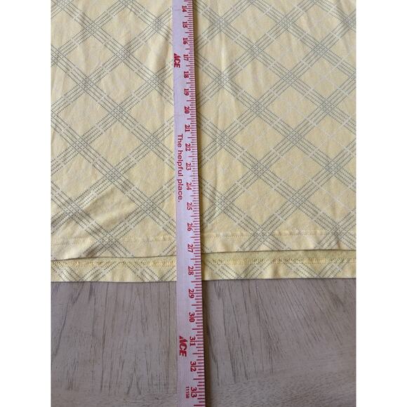 Mens Golf Polo Shirt Preppy Yellow Argyle 90's Retro Gorpcore Tennis IZOD Large - Picture 7 of 7